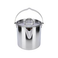 Camping Kettle Portable Coffee Tea Pot Outdoors 1.2L Foldable Handle with Lids for Hiking Picnic Cw 307 Outdoor Water