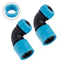 2Pcs 1/2  Garden Water Connector Faucet Joint Elbow Quick Connectors For Garden Irrigation Hose Car Washing
