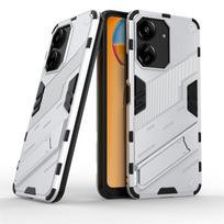For Poco C65 Case Cover Poco C65 Funda Coque Punk Kidstand Armor Shockproof Shell Holder Phone Bumper Poco C65 Poco C65 balta