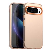 Frosted Case For Google Pixel 9 Pro Cover Pixel 9 Pro XL Fundas Coque Matte Translucent PC TPU Phone Bumper Pixel 9 Pro XL Google Pixel 9 oranžinė