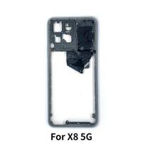 For Honor X8 5G VNE-N41 Middle Frame Housing Bezel With Side Button Repair Parts juoda