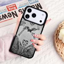 Cute Skull Phone Case For IPhone 17 16e 15 14 13 12 11 Pro Max Air Mini Soft Protective Cover iPhone 13