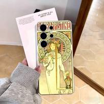 ART Alphonse Mucha Phone Case For Samsung S25,S24,S21,S22,S23,S30,Ultra,S20,Plus,Fe,Note,10,9,5G Transparent Cover Samsung S23ULTRA5G