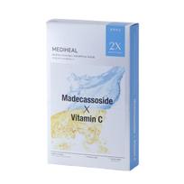 MEDIHEAL Derma Synergy Wrapping Mask Blemish Toning Madecassoside X Vitamin C 10-Pack Set Radiance Smoothing Sheet Masks 250ml