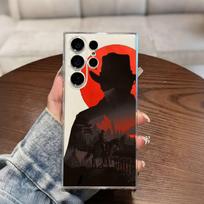 R-Dead WestCowboy Phone Case For Samsung S25,S24,S21,S22,S23,S20,Ultra,Plus,lite,fe,5G Transparent Cover Samsung S21Ultra