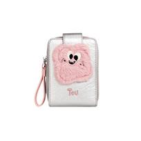 Toutou Wallet, Women's Key Pouch, Card Holder, Multi-Slot, Coin Purse, Silver sidabras