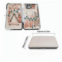 18pcs Stainless Steel Nail Clipper Set Rose Gold Nail Care Tool  Travel Outdoor Use