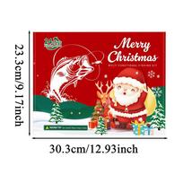 2025 Christmas Countdown 2025 Advent Kit 24 Days Fishing Gear Calendar Countdown To Christmas For Men Enthusiasts Beginners Xxl raudona