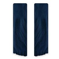 5Pairs Mesh Thin Five Finger Socks Men Anti-Odor Split Toe Tube Socks  Business Outfits 5Pairs Dark Blue