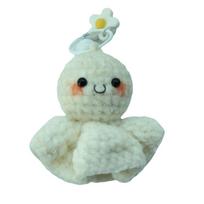 Crochet Design Keychain Plush Material Cute Sunny Doll Pendant Cute Car Hanging Pendant  For Women balta