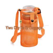 Outdoor Mesh Crossbody Water Bottle & Phone Storage Bag tamsiai mėlyna spalva