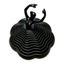 3D Printed Ballet Dancer Ornaments Spinning Ballet Girl Sculpture Rotational Movement Elegant Desk Decor for Home Office Creative Spaces Gifts
