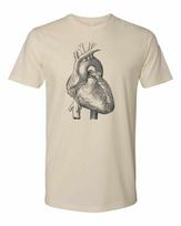 Cottage Cult Clothing Tee T Shirt Cotton Medical Anatomy Victorian Art Heart #4 S