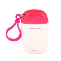 30ml Portable Refillable Bottles With Hook Hand Sanitizer Alcohol Cosmetics Container Outdoor Mini Soap Dispenser Container rožinė raudona spalva