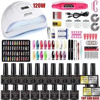 Poly Nail Gel Set for Nail Extensions Gel Nail Polish Set With LED Nail Dryer Manicure Set Kit 7