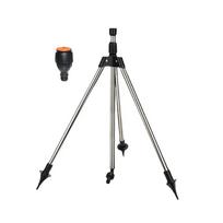 Garden Automatic Rotating Sprinkler Stainless Steel Tripod Irrigation Stand Water Jet Garden Lawn Sprinkler Watering 1