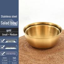 FATTBAO Stainless Steel Kitchen Prep & Mixing Bowl Set Small + Medium