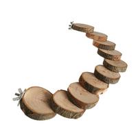Guinea Pig Ladder for Cage Natural Wood Climbing Toy for Rat Gerbil Small Animal Wooden Blocks Chew Toys Easy to Install 1