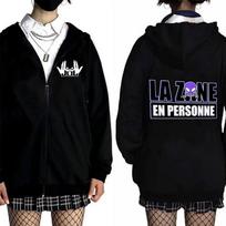 France Rapper Jul Graphic Zipper Hoodie Men Women Fashion Hoodies Male Casual Oversized Fleece Cotton Zip Up Jacket Coat S