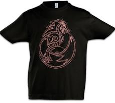 Fenrir Wolf II Boys kids boys T-Shirt Valhalla Odin Thor Loki Odin Viking Vikings Norse 100