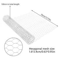 1-15M Chicken Iron Wire Mesh Animal Fence Net Hexagonal Netting Fencing Cages Aviary Fence for DIY Craft Home Garden Supplies