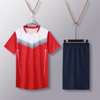 Short-sleeved volleyball jersey suit for men and women couples PQ220 men's M-5XLPQ221 women's M-4XL Female m/150 raudona