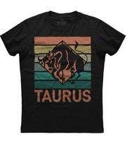 Vintage Design Taurus Zodiac Sign Birthday Gift TShirt Summer Cotton ONeck Short Sleeve Unisexs T Shirt New S3XL S