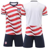 2026 World Cup American host and guest football jersey set quick-drying men's new cross-border jersey short-sleeved jersey summer children's size 16/height 95-105cm