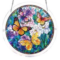 Suncatcher Window Hanging Puzzle with Chain DIY Suncatcher Puzzle Kits 7.36 Inch for Women Men Mom Birthday Gift Home Decor