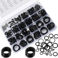 200/420 vnt. vario ėsdinimo apdorojimas automobilių dalių sandarinimas plokščias tarpiklis O tipo tarpiklių dėžė 360pcs a box juoda