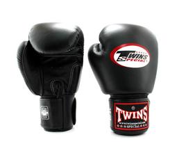 Twins Special Boxing Gloves Velcro 14 oz Black juoda