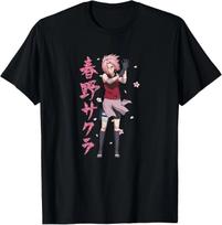 Naruto Shippuden vyšnių žiedų Sakura anime marškinėliai S