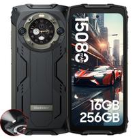 Atnaujintas Blackview BV9300 Pro Helio G99 Atsparus telefonas Android 13 RAM 8GB/12GB ROM 256GB 6.7 120Hz Ekranas 15080mAh Su 33W Įkrovimu 100LM Žibintuvėlis 12GB+256GB juoda