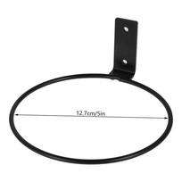 4/5/6 Inch Wall Mounted Flower Pot Holder Versatile Metal Plant Hook Flower Pot Stand for Outdoor Garden Home Wall Decorative black