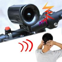 Cycling Bike Road Bicycle Loud Electronic Horn Bell Ring Alarm 6 Sounds Siren Black