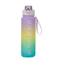 1000ml Gradient Color Water Bottle Large Capacity Gym Sports Bottle for Travel