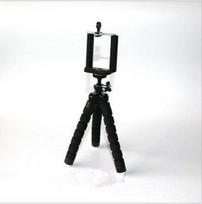 Sponge Octopus Tripod Universal Bluetooth Selfie Stick Set for Mobile Phones & Live Streaming Black Set