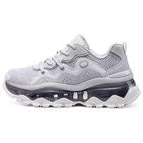 Skechers Street Blox Fabric Synthetic Leather Comfortable Breathable Durable Low-Top Dad Shoes Women sneaker Light-Purple 177935-LAV 37