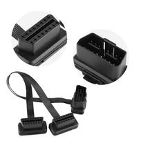 Car OBD2 16pin 2 in 1 Converted Cable Diagnostic Extension Cable Connector Adapter