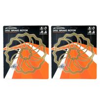 ALLIGATOR Brake STARLITE MTB Road Bike Disc Brake Rotor Ti AR2401 203mm, 2PCS, Gold,