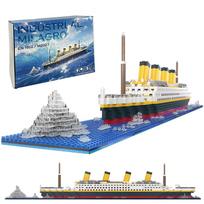 Vortalia Real Hobby Series Titanic Ship Building Blocks Toy Titanic Luxury Liner Ship Assembly Kit Gift Birthday Christmas Boys Girls Adults Present