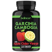 Garcinia Cambogia Extract Supplement, With Apple Cider Vinegar, 120 Capsules Per Bottle 120 Capsules