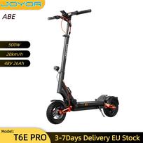 JOYOR T6E PRO ABE 20KM/H Electric Scooter 10  Off-Road Tire 48V26AH Battery 500W Motor 90KM Range Disc Brake Hydraulic Spring Shock Absorber E Scooter T6E PRO(ABE) 20KM/H juoda