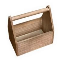 Storage Box with Handle, Large Capacity Open Storage Portable Design, Wood Texture Durable Organizer, for Desktop And Souvenirs