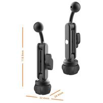 1Pcs Universal Phone Holder Joint Aluminum Alloy Phone Mount 360° Rotatable 17Mm Ball Head Extension Rod Car Interior Accessory one size