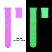 Luminous Silicone Strap For Apple Watch Band Ultra 49mm 9 8 7 45/41mm Sport Loop Bracelet For Iwatch  6 5 4 Se 44mm 42mm 38 40mm 38 40 41mm  SM