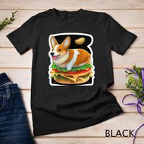 Welsh Corgi on a burger T-Shirt Mens Womens Tees Top Unisex T-Shirt Mens Womens Tees Top XL