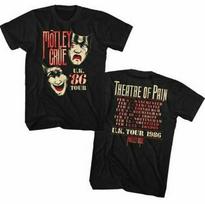 Motley Crue Vintage T-shirt Theatre of Pain UK Tour 1986 XL