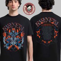 Babymetal Thunder Tee UK And Europe Arena Tour 2026 Two Sided Unisex T-Shirt XXL