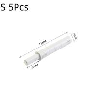 5Pcs Hidden Soft Quiet Close Closer Concealed Cabinet Rebounder Kitchen Cupboard Dampers Buffers Drawer Furniture Door Stopper (White,S) balta